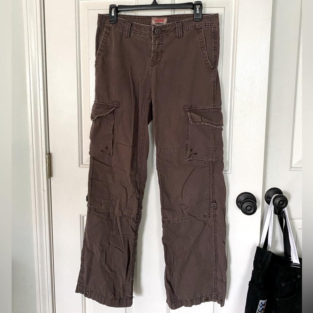 Authentic Y2K No Boundaries Cotton Brown Cargo Pants